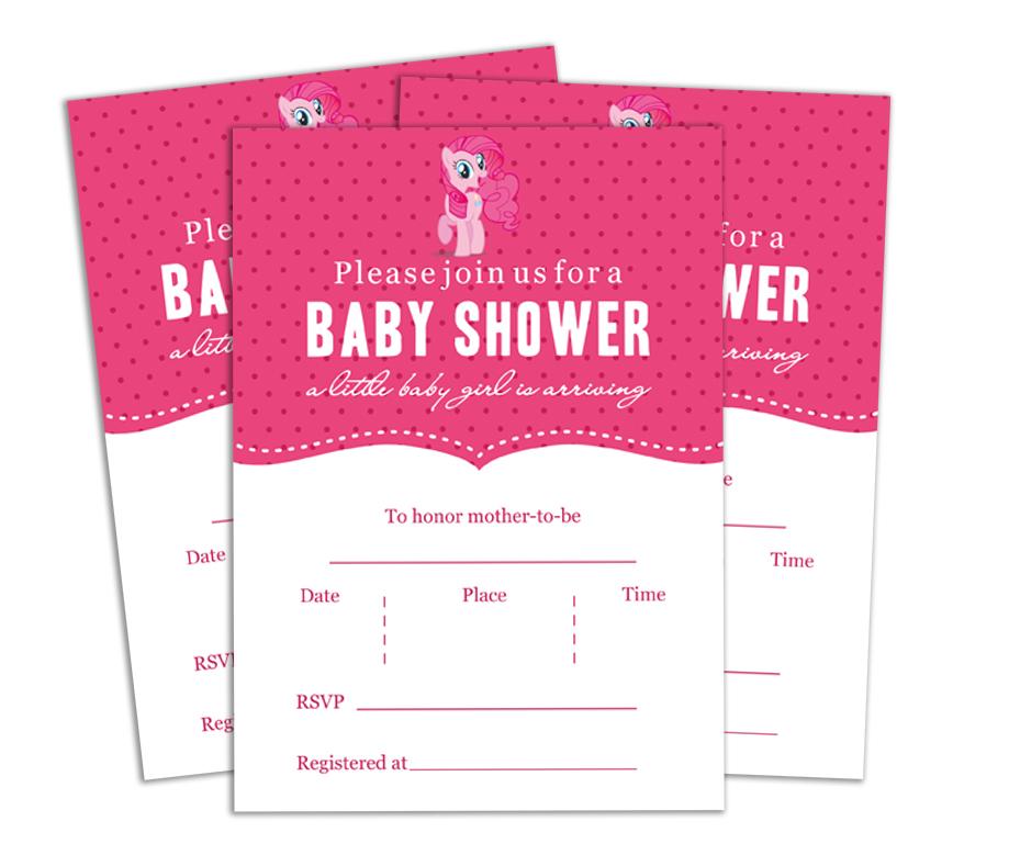 Darling Souvenir Baby Shower Invitation Card 28 Pcs Fill or Write In Blank Invites Printable Party Supplies
