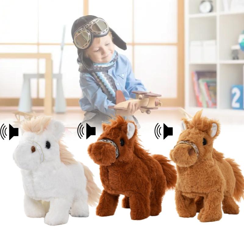 Robot My Realistic Pony Interactive White Plush Toy Children Festival Gifts