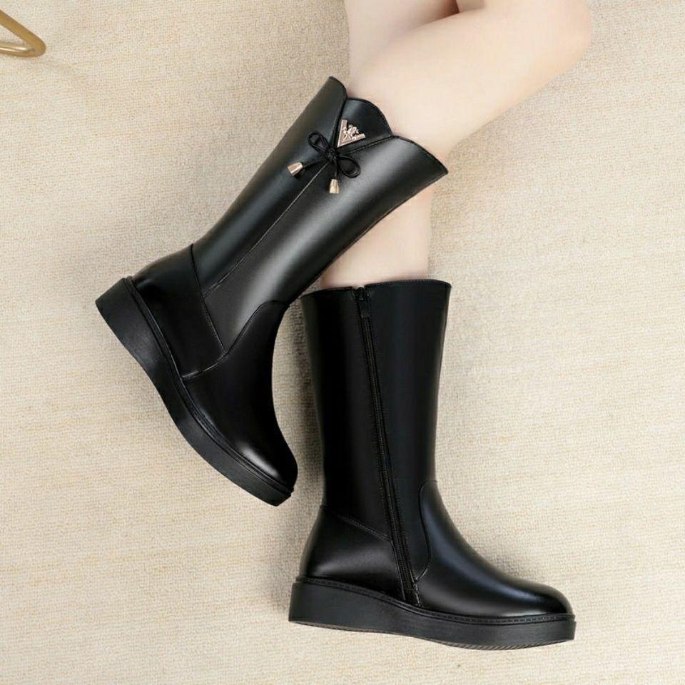 Cizme chelsea până la genunchi, pentru femei, nou în tocuri, pantofi cu vârf pătrat, de designer de modă, cizme lungi pentru femei, pantofi de toamnă pentru femei