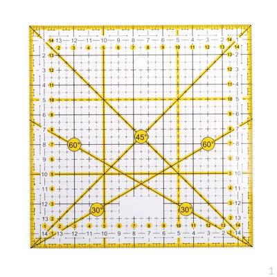 15*15cm Clear Acrylic Ruler Quilt Patchwork Rulers Quilting Tools