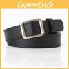 Female Faux Leather Waist Belt With Sewed Design For Casual Outfits