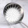 Heavy-duty 304 Stainless Steel Skimmer Strainer, Slotted Spoon with Ergonomic Handle, Comfortable Grip Spoon Ladle for Kitchen