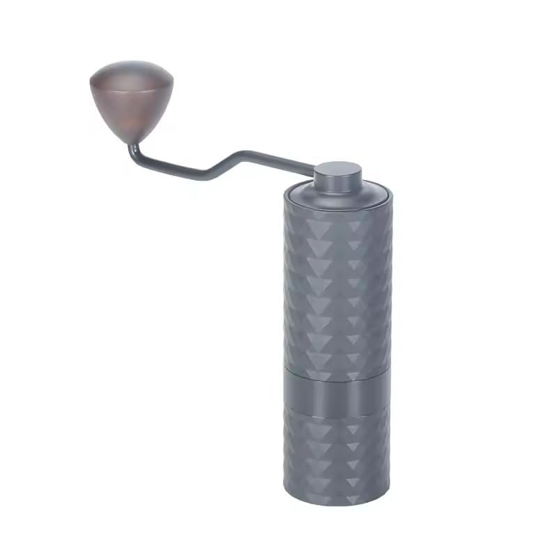 

zmart Manual Coffee Grinder, CNC Stainless Steel with Diamond Grinding, Adjustable Grind Size, Ceramic Blades, Coarse, Medium, and Fine Grinds,