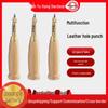 Interchangeable Multi-Head Leather Hole Punch Set - 6-Piece Rotating Tool for DIY Projects