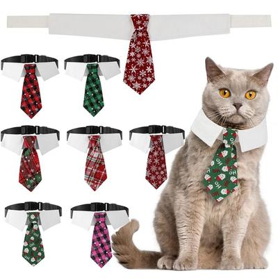 New Adjustable Christmas Dog Necktie Lovely Fashion Bow Tie Collar Comfortable Formal Tie Pet