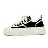 2025 Couple Canvas Shoes Japanese Youth Men Black White Casual Flats Shoes Spring Autumn Women Round-toe Sneakers Big Size 35-44