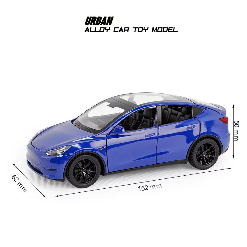 VKYA1 1/32 Tesla Cybertruck Modell 3 Modell S Modell X Modell Y Spielzeugauto Diecast Metall Off Road Sammlung Rückzieher Sound Licht Geschenk Junge