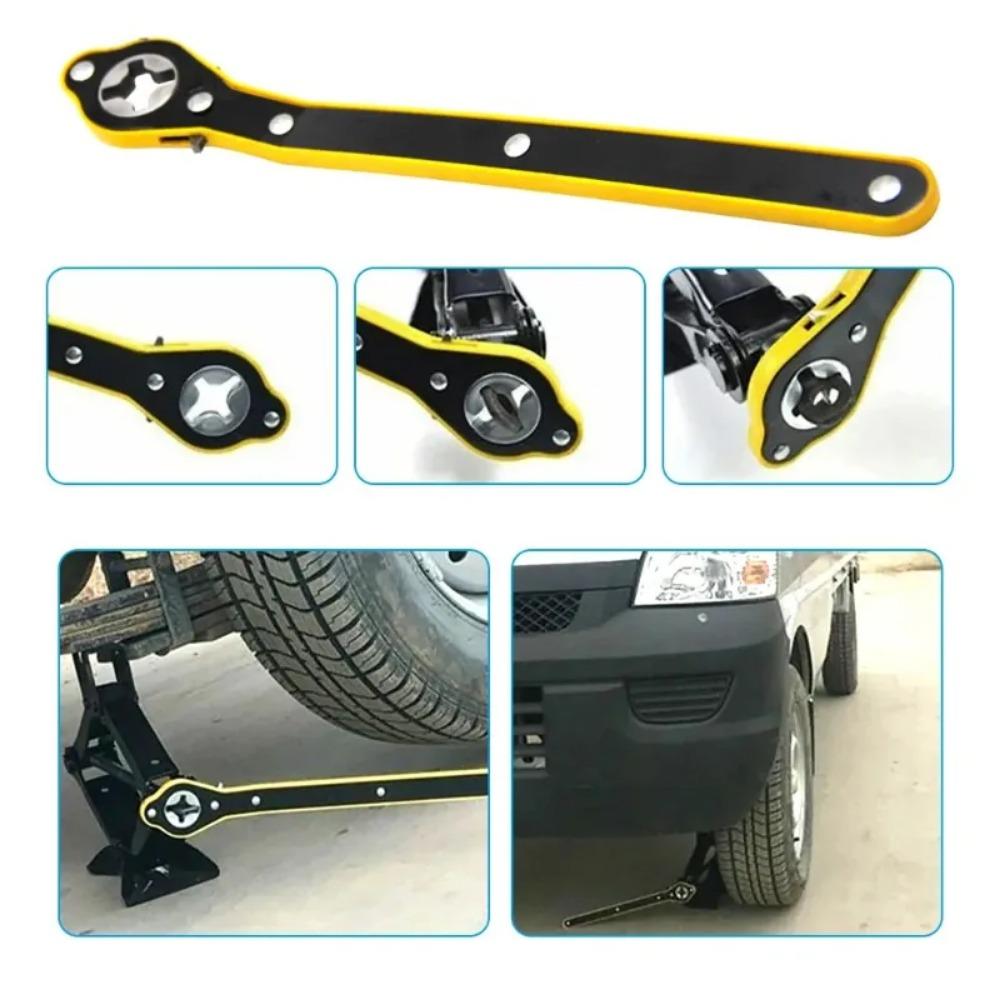 Auto Labor Saving Jack Ratchet Wrench Tire Jack Removal Wrench Cross Car Labor Saving Wrench Rocker Arm