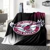Manly Warringah Sea Eagles Print Flannel Blanket High Quality Warm Comfortable Cover for All Seasons Perfect for Gifts Home Decor