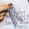 Fashion Long Geometric Drop Earrings Luxury Gold Copper Color Rectangle Rhinestone Earring for Women Party Zircon Gift