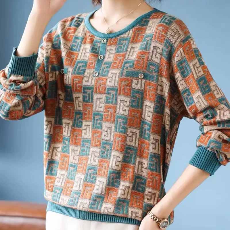 Sweater for Women Autumn Winter Thickened Pullover Warm Knitted Stretchy Long Sleeve Oversize Jumper Tops