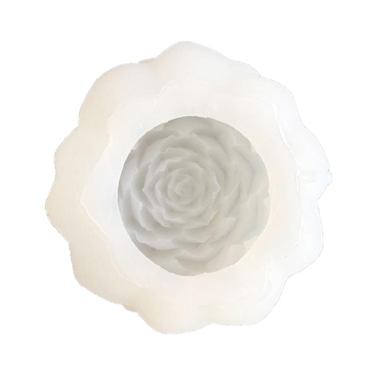 Moules en Silicone en Forme de Fleur pour Résine Époxy Bougie Faite Main Décoration de Maison Démoulage Facile Moule à Savon en Silicone