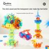Onshine Kids Interlocking Snowflake Building Blocks - Large, Colorful, Transparent Educational Toy for Boys & Girls
