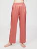 Gunze KaiminNavi Sleep Navi Long Sleeves and Silk Rose New Size M Pajamas, 100% Silk, Pants, Satin, Women's, Pink, Model,