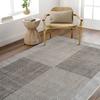 Modern Living Room Rug Geometric Pattern Grey Beige 120x170