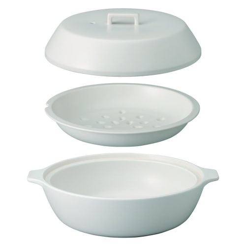 KINTO KAKOMI IH Earthenware Pot, 2.5L, White, Gift, 25192