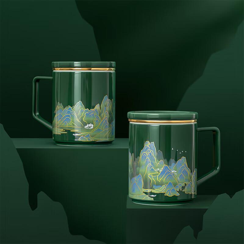 Forbidden City Landscape Heat-Sensitive Ceramic Teacup