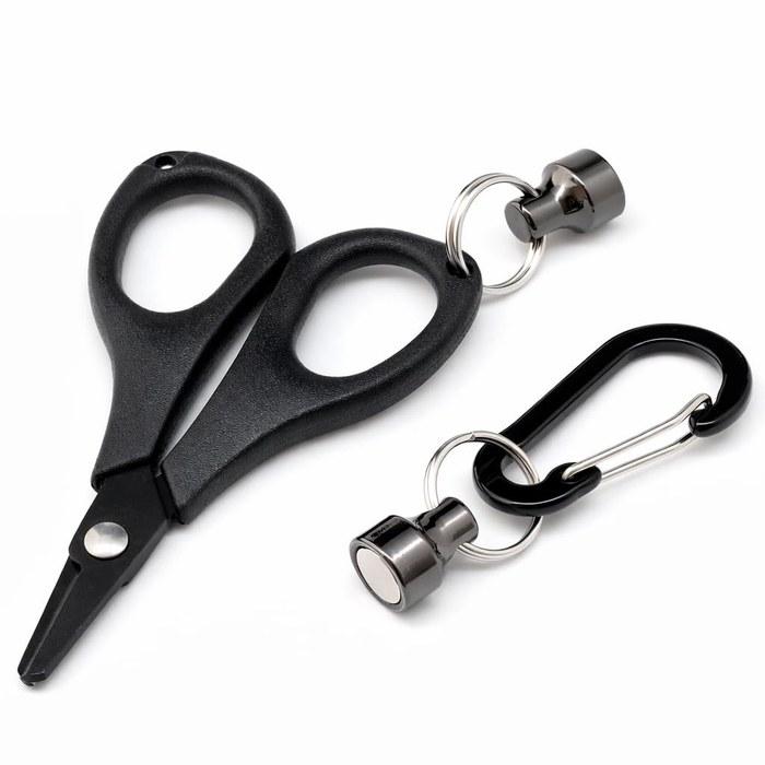 TUNUKE PE Line Cutter Fishing Scissors Titanium Coated with Magnetic Release FTC01 + Magnetic Release