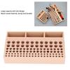 3 Slots Leather Tool Holder 98 Holes Leathercraft Storage Organizer Wooden Tool Rack  For DIY