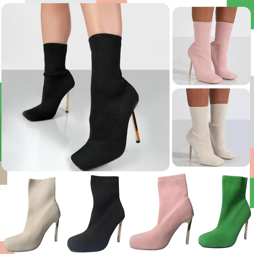 Botas de mujer Retro Stretch Knit Boots Calcetines Botas Color sólido Botas  bajas comprar a buen precio — entrega gratuita, reseñas reales con fotos —  Joom