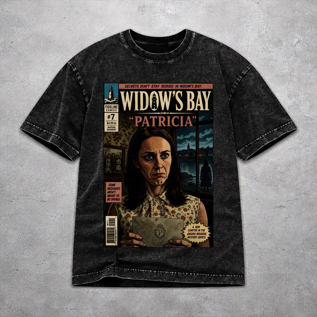 Widow's Bay Horror Movie 2026 Shirt Washed Style For Men Women Cotton Tee Shirts Clothing