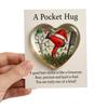 Mini Hairdresser Tools Heart Pocket Hug Token with Greeting Cards Pocket Charm Thank You Gift for Your Hairstylist