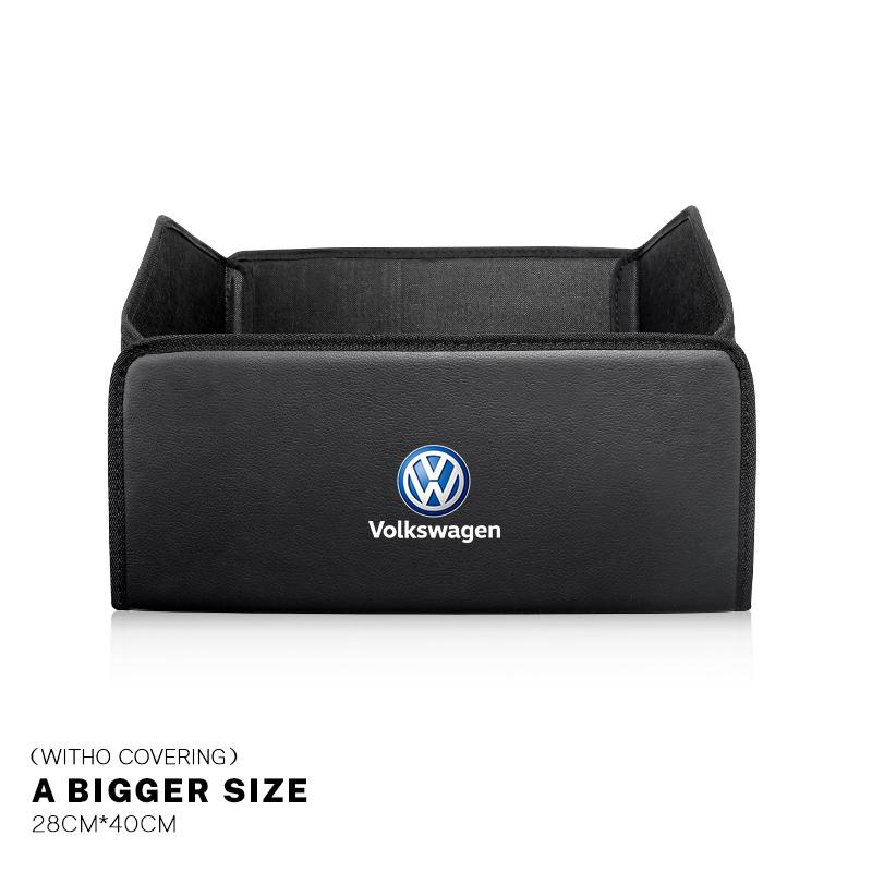 Car Trunk Storage Box Organizer Stowing Tidying Container Bag For VW Scirocco Jetta Beetle Golf Passat B6 Polo Tiguan CC Hub Cap