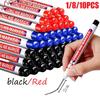 1/8/10PCS 2cm Long Tip Markers Deep Holes Markers for Metal Carpenter Non-deletion Against Water Metal Marker Pen YQB01