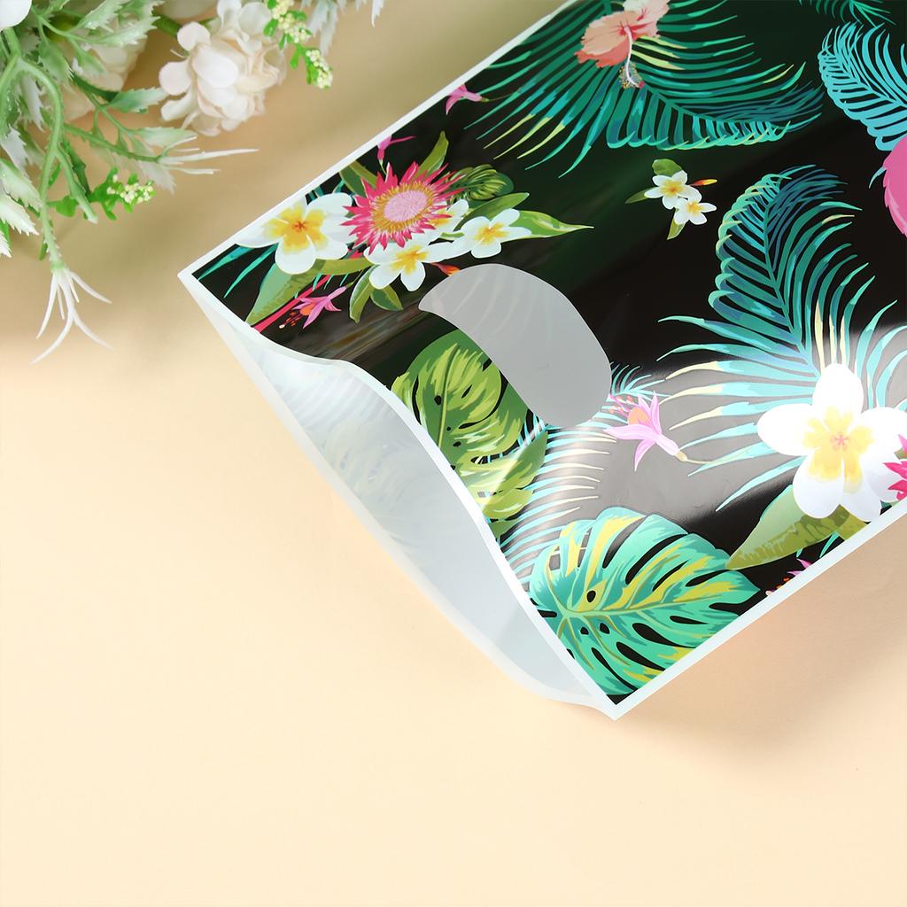 Hawaiian Candy Gift Bags Flamingo Biscuit Packing Bags Hawaiian Birthday Party Decor Kids Wedding Birthday Party Favors Supplies