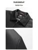 Men's Plus Size Motorcycle Leather Down Jacket - Fat Brother 2025 Extra Large Lapel Style