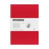 PAPERIDEAS Soft Cover Notebook, B5, (Grid, Red)