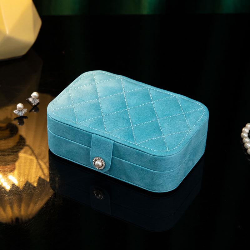 

Кнопки для хранения на молнии, органайзер для ювелирных изделий, контейнер, портативная шкатулка для драгоценностей, органайзер для ювелирных изделий, дисплей, дорожные коробки для ювелирных изделий 16x11.5x5.5cm светло-синий