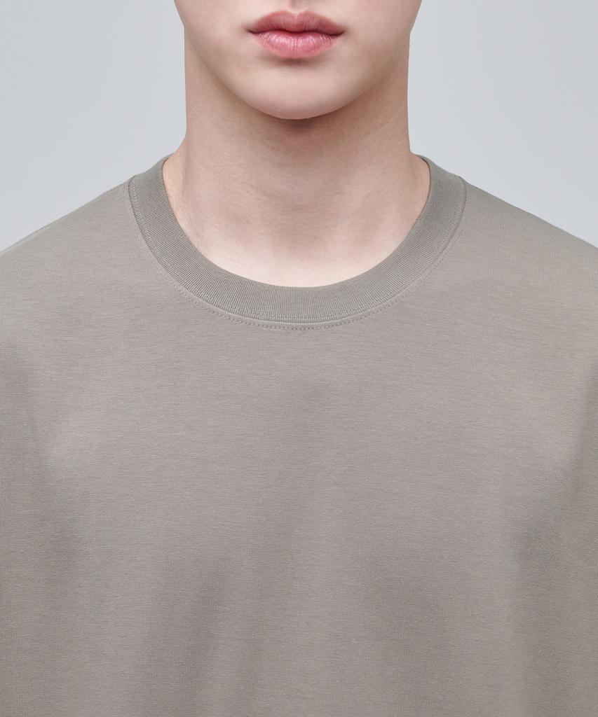 MUSINSA STANDARD [Cooltandard] Oversized Crew Neck T-Shirt [Dusty Beige]
