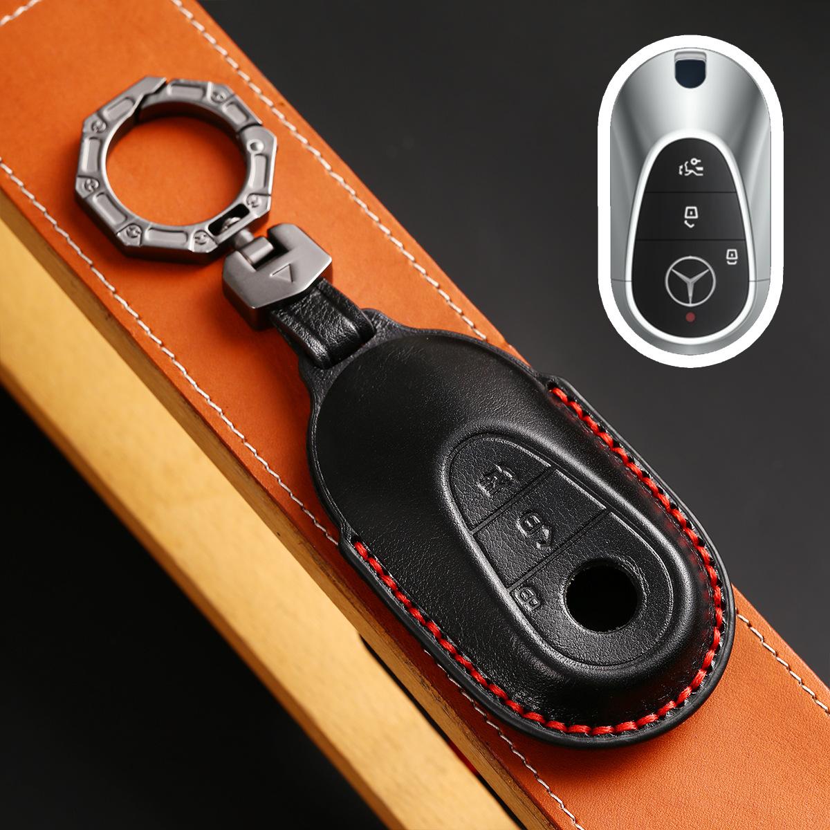 It is suitable for Mercedes-Benz key case, the new Maybach S500 high-end quality car key protective case. чёрный