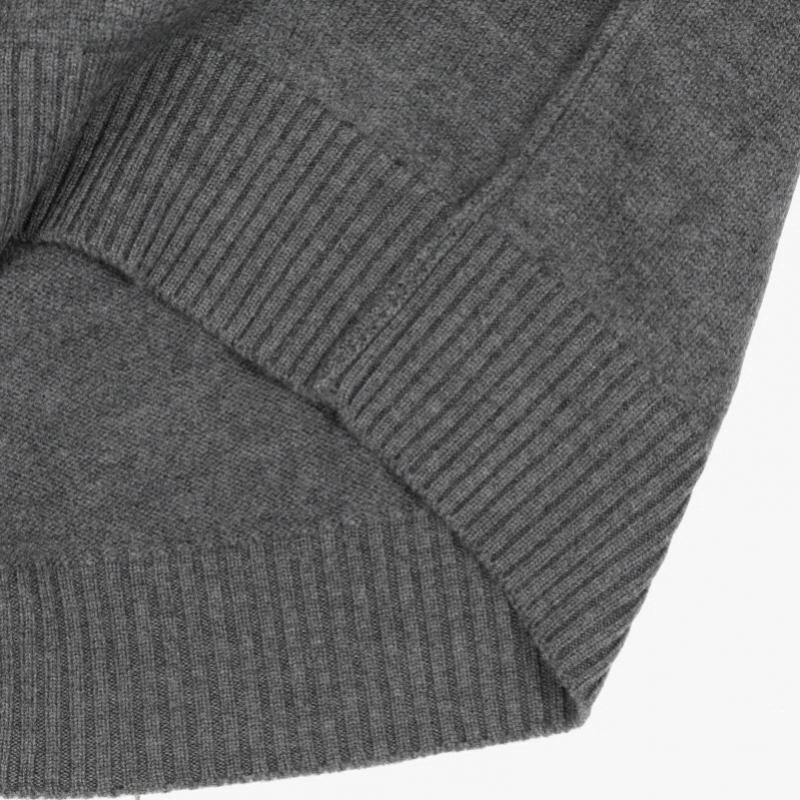 Ami Sweter z golfem z intarsją logo Big Heart Model Uks839 018 0504