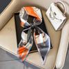 Classic retro spring and autumn imitation silk long silk scarf women's scarf neck protection scarf thin decorative scarf new versatile