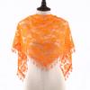 Mesh Lace Tassel Shawl Triangle Scarf Multifunctional Decorative Head Wrap Lightweight Single Layer Breathable Bridal Veil