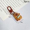 1-10pcs Capybara Keychains Bag Phone Pendant Kapibala Animal Hanging Pendants Men Women Cute Keyring Party Guest Jewelry Gift