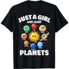 Just A Girl Who Loves Planets, Solar Space Science Lover T-Shirt