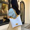 Trendy Spots Oblique Span Bag Large Capacity Shoulder Shopping Bag Fashion Canvas Bag Women's Tide Bag