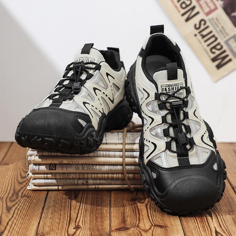Outdoor Men's Hiking Shoes Breathable Wear-resistant Men Trekking Walking Hunting Sneakers Lightweight Work Men's Casual Shoes