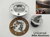 Universal Billet Aluminum Aircraft Style Fuel Cell Gas Cap With 6 Hole Anodized