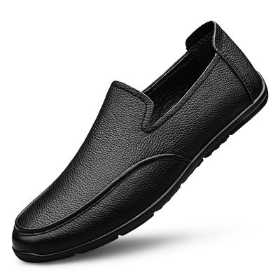 2025 New Genuine Leather Men Walking Shoes Casual Business Formal Shoes Fashion Designer Comfy Dress Loafers Driving Lazy Shoes