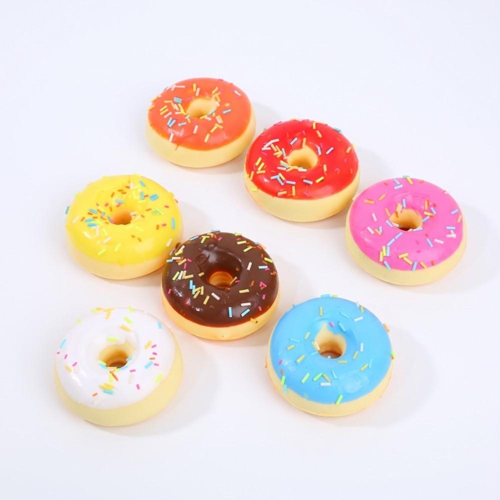 Soft Artificial Donut Bread Squeeze Toy PU Donut Donut Squishy Toy  Party Decoration