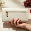 Women's Multifunctional PU Leather Clutch: Stylish Large-Capacity Wallet with Buckle Coin Purse
