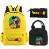 3Pcs/set Backpack Dragon Ball Printed Bookbag with Lunch Bag Pencil Case Teenager Children Girl Boy Schoolbag Rucksack