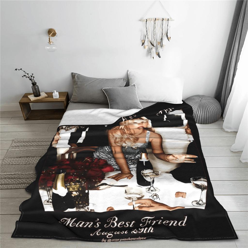 Sabrina Caprenter Plush Blanket Boys Flannel Bedding Throws For Couch Chair Sofa Bed Warm Soft Customized Quality Bedspread