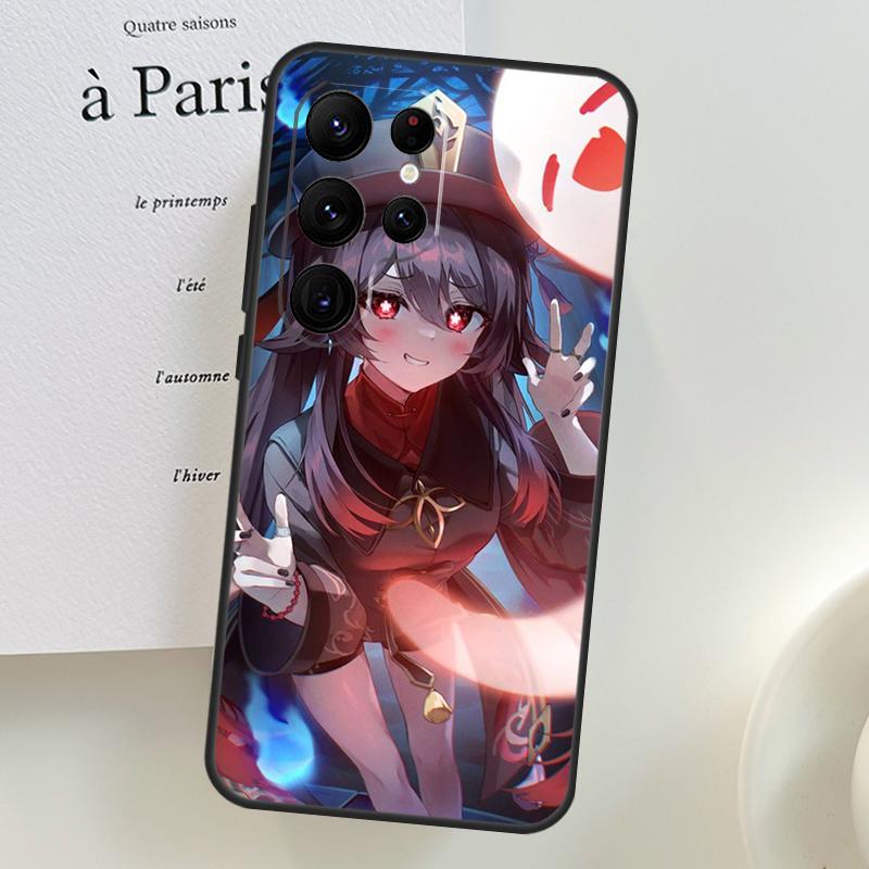 Genshin Impact Zhongli Hutao Case For Samsung Galaxy S26 Ultra S25 S24 S23 S22 S21 S10 Plus S20 FE S25 Ultra Phone Cover