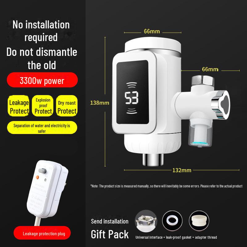 Plug-and-Play Electric Water Faucet: Instant Hot Water, Fast Heating, Compact Design