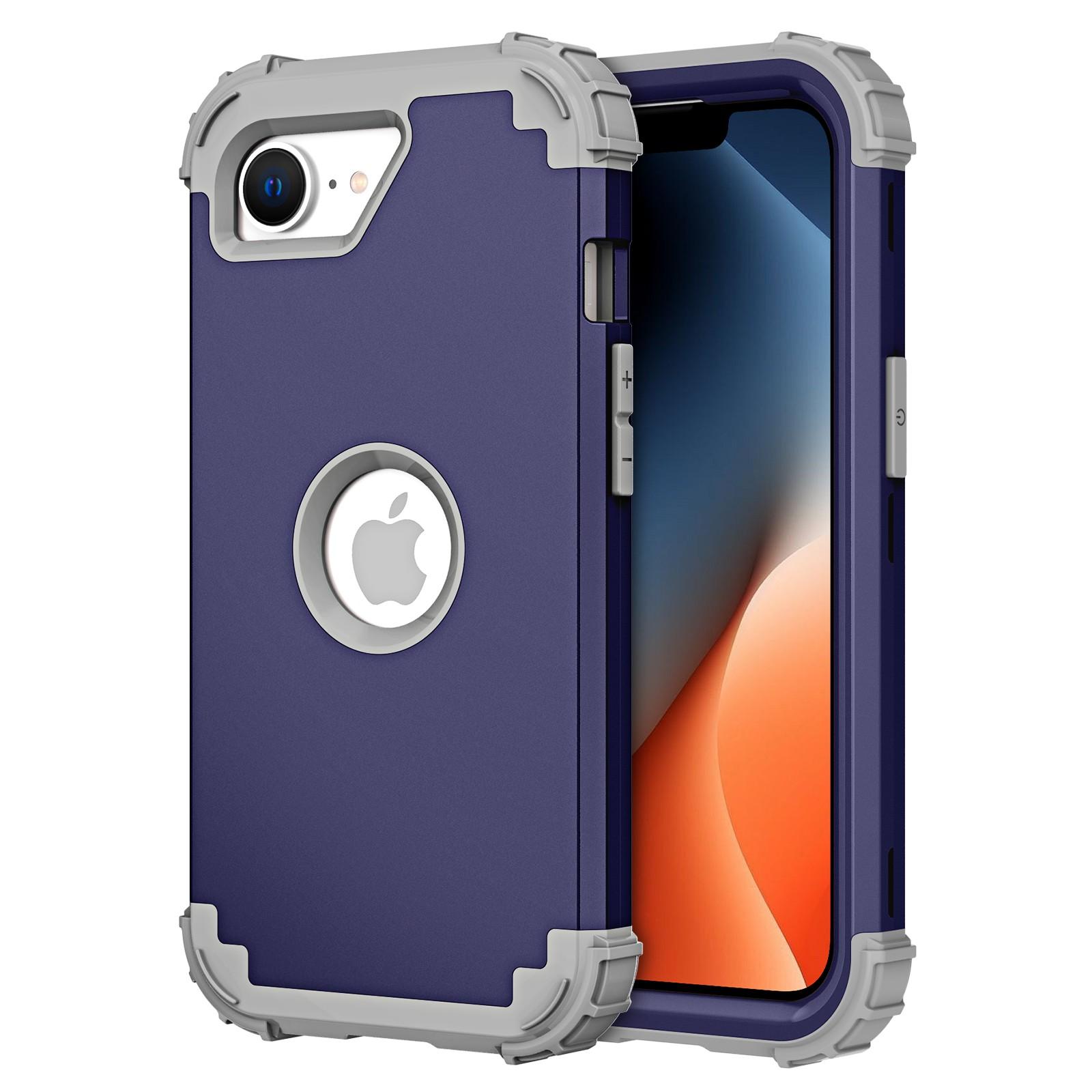 

L-Style For iPhone 16e Case Shockproof PC+TPU Phone Back Cover Purple